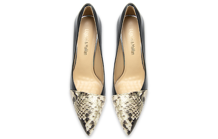 Lookbook (W) （女性用）リリーウェイ レザー ポインテッドトゥ スリッポン スティレット 'ブラック' J-118 J-118