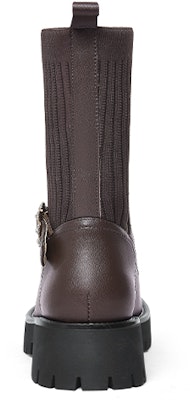 (Women) Lily Wei Leather Round Toe Platform Ankle Boots 'Reddish Brown' XPJ-065 Shop (Women) Lily Wei Leather Round Toe Platform Ankle Boots 'Reddish Brown' XPJ-065