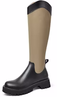 (Women) Lily Wei Leather Round Toe Platform Boots 'Rider' XPJ-062 (Women) Lily Wei Leather Round Toe Platform Boots 'Rider' XPJ-062
