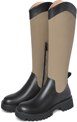 (Women) Lily Wei Leather Round Toe Platform Boots 'Rider' XPJ-062 Lookbook (Women) Lily Wei Leather Round Toe Platform Boots 'Rider' XPJ-062