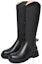 Sizing (W) But Kasut Platform Hujung Bulat Kulit Lily Wei 'Rider' XPJ-062