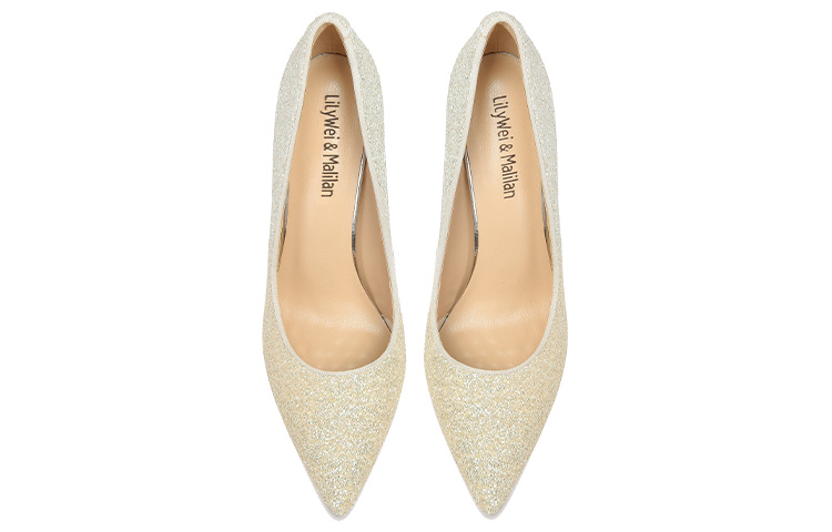 (W) Lily Wei Leather Sequin Slip-On Stiletto High Heels 'Orange Gradient' 圖 3