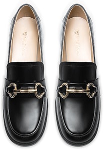 (W) Sepatu Slop Kulit Hitam Lily Wei 'Block Heel Gaya Inggris' KF-008 Lookbook (W) Sepatu Slop Kulit Hitam Lily Wei 'Block Heel Gaya Inggris' KF-008