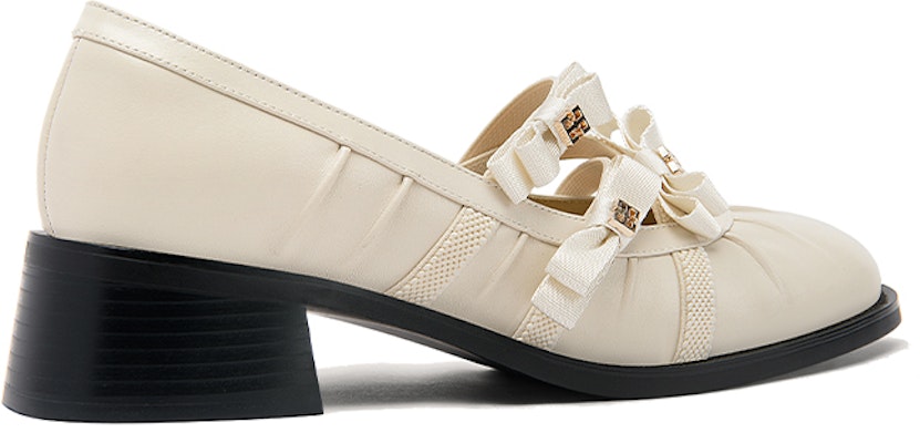 (Women) Lily Wei Loafer 'Apricot Bow Knot' KF-013 Order (Women) Lily Wei Loafer 'Apricot Bow Knot' KF-013