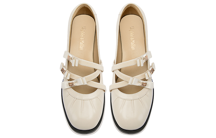 Lookbook (Women) Lily Wei Loafer 'Apricot Bow Knot' KF-013