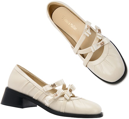 (Women) Lily Wei Loafer 'Apricot Bow Knot' KF-013 Shop (Women) Lily Wei Loafer 'Apricot Bow Knot' KF-013