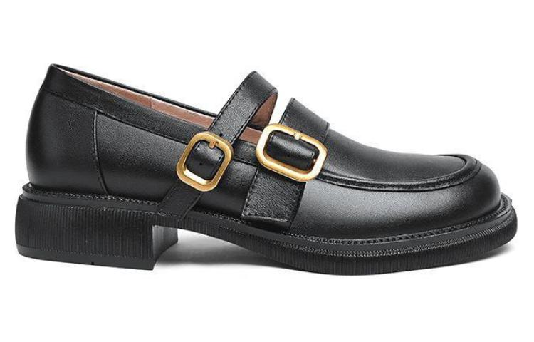 Order (W) Lily Wei 黑色金属扣乐福鞋 LF-036