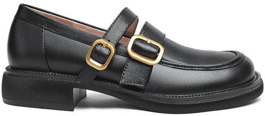 (W) Lily Wei 黑色金属扣乐福鞋 LF-036 Order (W) Lily Wei 黑色金属扣乐福鞋 LF-036