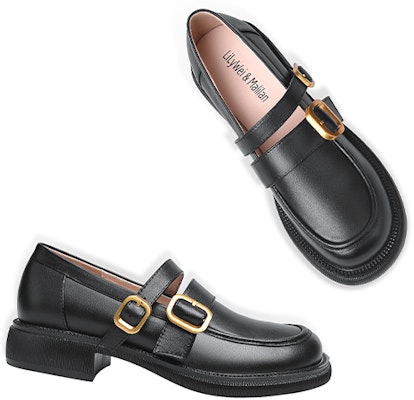 (W) Lily Wei 黑色金属扣乐福鞋 LF-036 Purchase (W) Lily Wei 黑色金属扣乐福鞋 LF-036