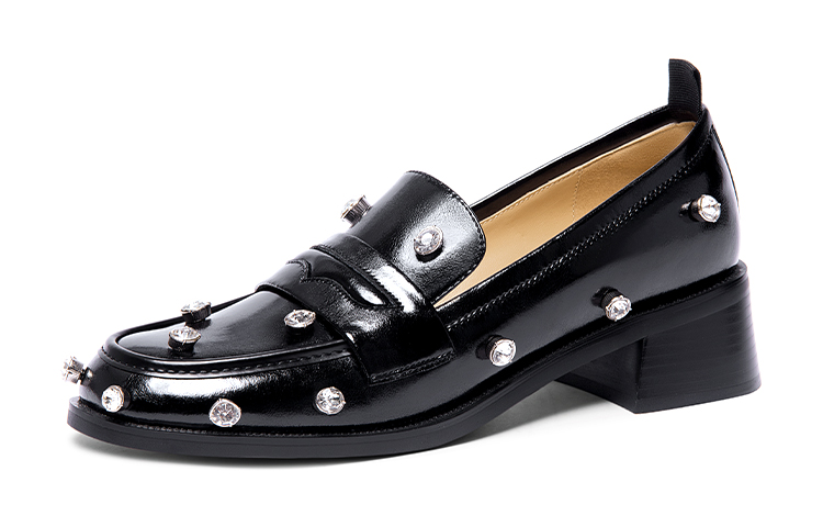 (W) Lily Wei Loafer 'Black Rhinestones'