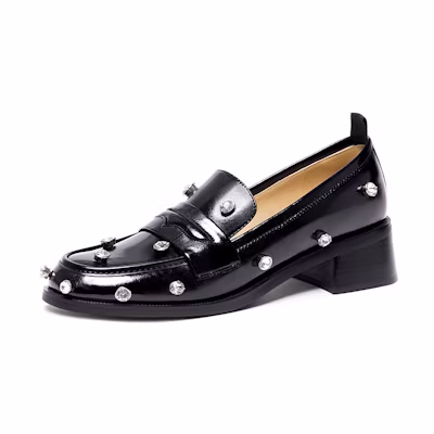 (W) Lily Wei Loafer 'Black Rhinestones'