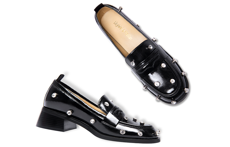 (W) Lily Wei Loafer 'Black Rhinestones' 圖 4