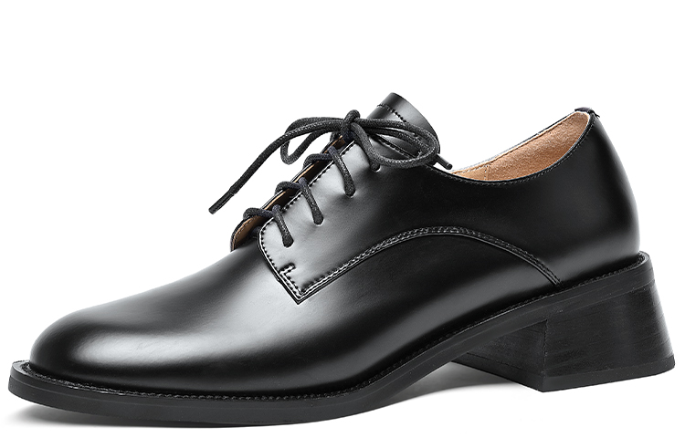 (Women) Lily Wei Loafer 'Cross-Strap Black' KF-007