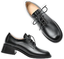 Shop (W) Lily Wei Loafer 'Tira Cruzada Negro' KF-007
