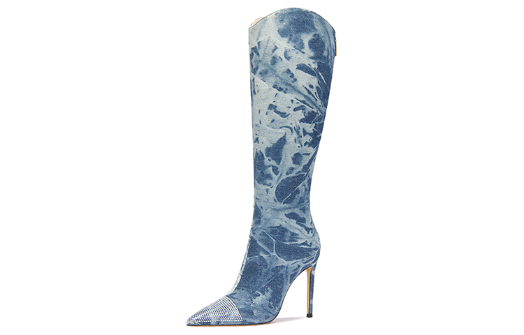 (Women) Lily Wei Long Boots 'Denim-Blue' X-065
