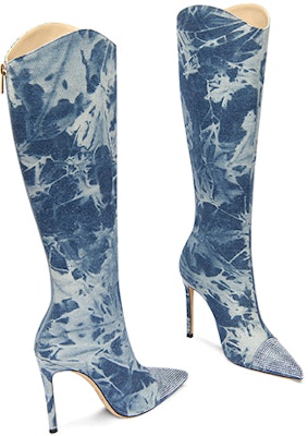 (W) Lily Wei Sepatu Boot Panjang 'Denim Biru' X-065 Lookbook (W) Lily Wei Sepatu Boot Panjang 'Denim Biru' X-065