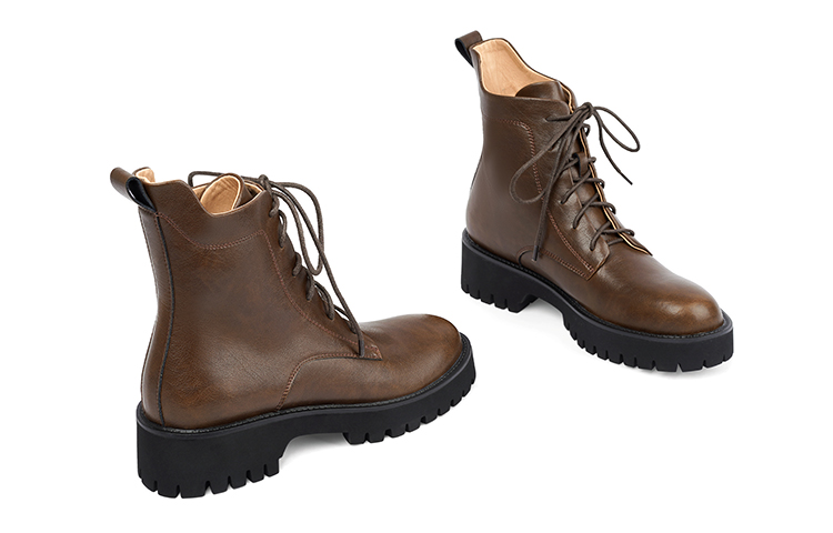 Shop (W) But Luar Biasa Lily Wei Martin 'Boot Terbuka Hujung Bulat Pertengahan Betis' XPJ-048