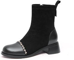 (Women) Lily Wei Martin Boots 'Black 4cm' KX-004-a (Women) Lily Wei Martin Boots 'Black 4cm' KX-004-a