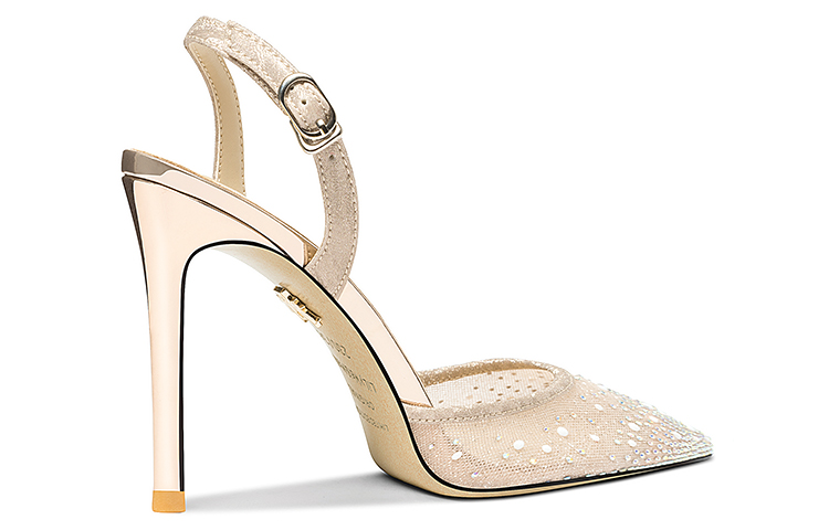 Order (W) Lily Wei 网布时尚尖头细高跟鞋 '香槟色' NN-424