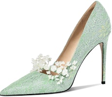 (Women) Lily Wei Mesh Pointed-Toe High Heels 10cm 'Stiletto Versatile' J-029 (Women) Lily Wei Mesh Pointed-Toe High Heels 10cm 'Stiletto Versatile' J-029