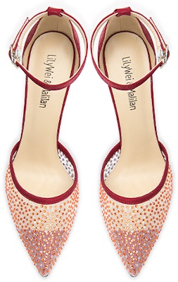 (W) Tacones Altos Lily Wei Punta Fina 'Rojos con Pedrería Stiletto' NN-410 Lookbook (W) Tacones Altos Lily Wei Punta Fina 'Rojos con Pedrería Stiletto' NN-410