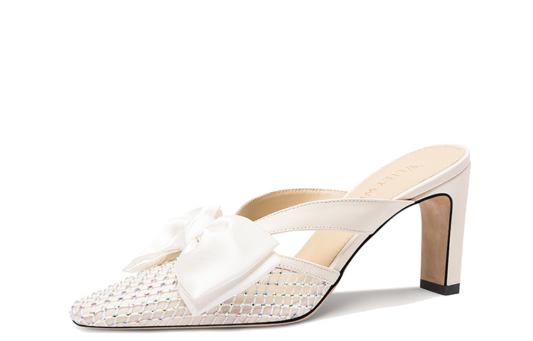 (W) Lily Wei Mesh Pump 'Diamond Butterfly Bow'