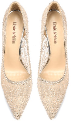 (Women) Lily Wei Mesh Stiletto 'Apricot Slip-On' J-099-a Lookbook (Women) Lily Wei Mesh Stiletto 'Apricot Slip-On' J-099-a