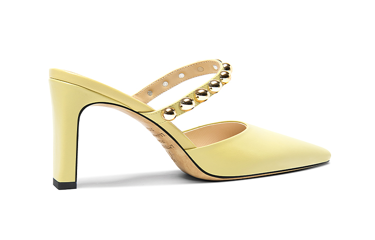 Order (Women) Lily Wei One-Step Mules 'Mango Fragrance Gold Metal Heel' L-055