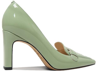 (W) (女性用) 革製スクエアトゥブロックヒールパンプス M1-095 ブラウン M1-095 Lookbook (W) (女性用) 革製スクエアトゥブロックヒールパンプス M1-095 ブラウン M1-095