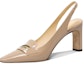 Buy (W) Lily Wei Kasut Tumit Tinggi 7.5cm Petak Slip-On Berkilat 'Pagi Senja' L-054