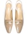 (W) Lily Wei Kasut Tumit Tinggi 7.5cm Petak Slip-On Berkilat 'Pagi Senja' L-054