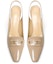 Lookbook (W) Lily Wei Kasut Tumit Tinggi 7.5cm Petak Slip-On Berkilat 'Pagi Senja' L-054