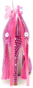 (W) Lily Wei Zapato de Punta Diamante 'Fucsia Rosa Tacón de Aguja' NN-469 Shop (W) Lily Wei Zapato de Punta Diamante 'Fucsia Rosa Tacón de Aguja' NN-469