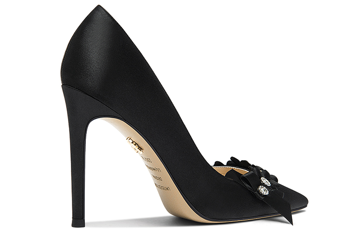 Order (W) Lily Wei Punta Deslizante Tacón Aguja 10cm 'Negro Confort' NN-524