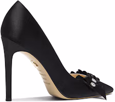 Order (W) Lily Wei Punta Deslizante Tacón Aguja 10cm 'Negro Confort' NN-524
