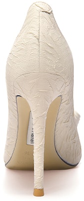 (Women) Lily Wei Pointed Toe Flat Mule 'Metallic Bow Nude' NN-216 Shop (Women) Lily Wei Pointed Toe Flat Mule 'Metallic Bow Nude' NN-216