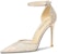 (W) Lily Wei Kasut Tumit Tinggi 10cm Runcing Mesh 'Champagne' NN-423