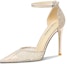 Buy (W) Lily Wei Kasut Tumit Tinggi 10cm Runcing Mesh 'Champagne' NN-423