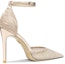 Order (W) Lily Wei Kasut Tumit Tinggi 10cm Runcing Mesh 'Champagne' NN-423