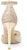 (W) Lily Wei Kasut Tumit Tinggi 10cm Runcing Mesh 'Champagne' NN-423