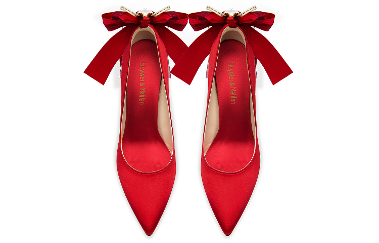 Lookbook (W) Lily Wei Kasut Pengantin Tumit Tinggi 10cm 'Merah Stiletto' NN-407