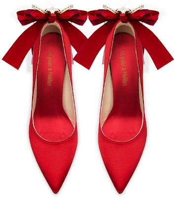 (W) Lily Wei Kasut Pengantin Tumit Tinggi 10cm 'Merah Stiletto' NN-407 Lookbook (W) Lily Wei Kasut Pengantin Tumit Tinggi 10cm 'Merah Stiletto' NN-407