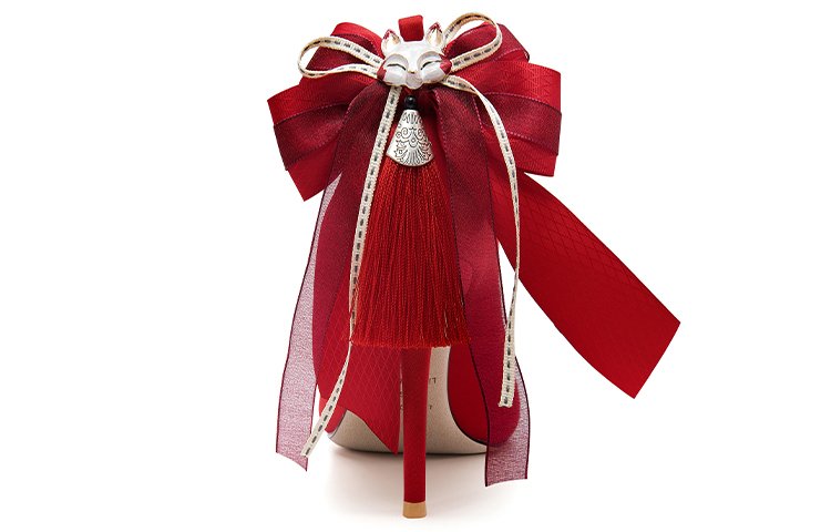 Shop (W) Lily Wei Kasut Pengantin Tumit Tinggi 10cm 'Merah Stiletto' NN-407