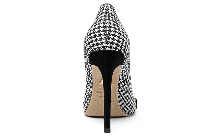 Shop (W) Lily Wei Sepatu Stiletto Runcing 'Houndstooth Snowstep' NN-428-a