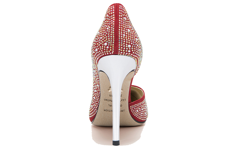 Shop (W) (女性用）リリー・ウェイ ポインテッドトゥ スティレット 'ベルベットダイヤモンドレッド' NN-443 NN-443