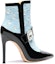 Order (W) Lily Wei Kasut Boot Bertumit Runcing Krisral Pelbagai Warna Zip Sisi 'Biru' X-060