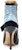 (W) Lily Wei Kasut Boot Bertumit Runcing Krisral Pelbagai Warna Zip Sisi 'Biru' X-060