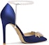 Order (W) 莉莉薇10厘米尖头细跟鞋 '珍珠扣蓝色' NN-267