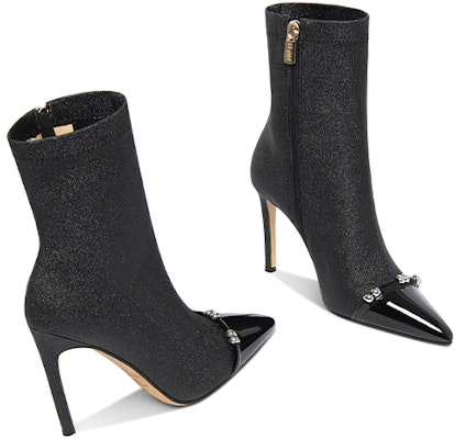 (Women) Lily Wei Pointed Toe Zipper Stiletto Ankle Boots 'Black' X-059 Lookbook (Women) Lily Wei Pointed Toe Zipper Stiletto Ankle Boots 'Black' X-059