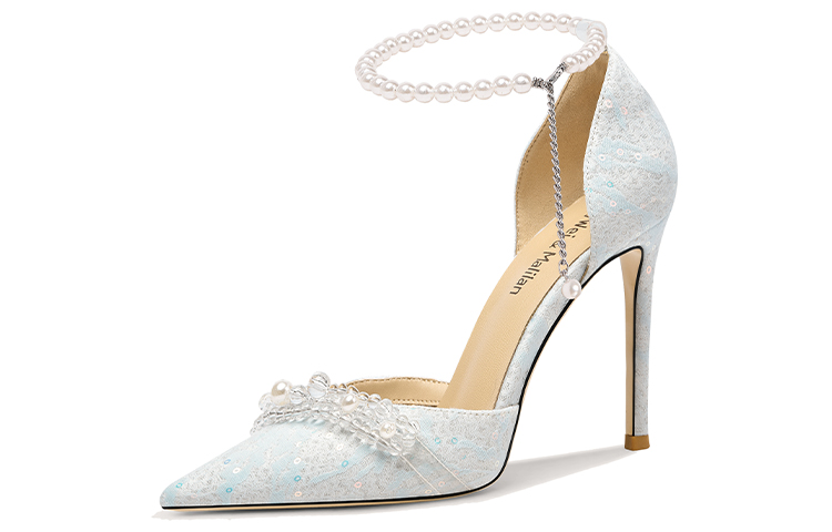 Buy (W) Lily Wei PU 'Correa de Perlas Azules con Cuentas' NN-253